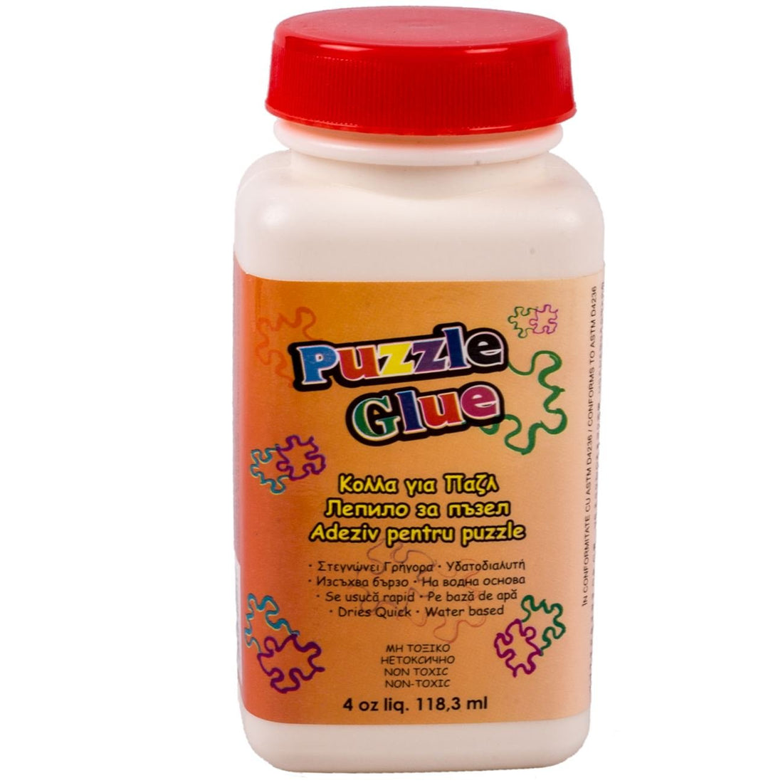 Lipici/Adeziv Puzzle, Pensula Inclusa, 118.3 ml, Transparent