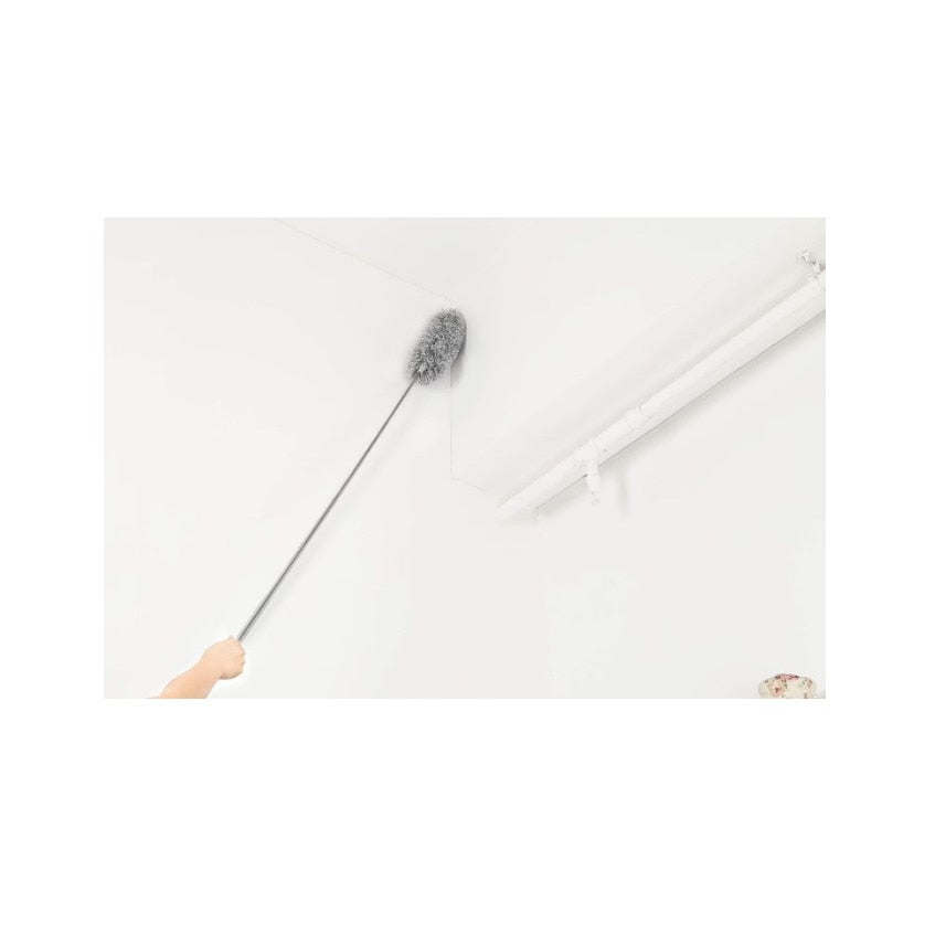 Pamatuf telescopic pentru praf si paianjeni, gri, maner extensibil pana la 250 cm