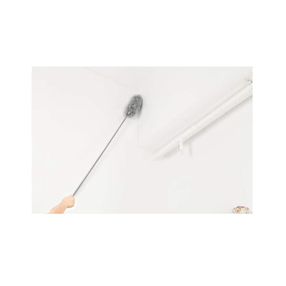 Pamatuf telescopic pentru praf si paianjeni, gri, maner extensibil pana la 250 cm