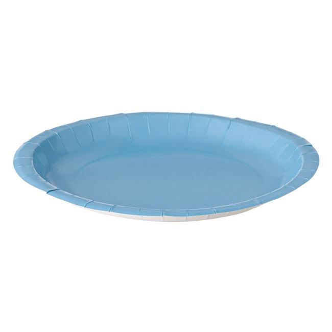 Farfurii din Carton Bleu 18cm - 10buc