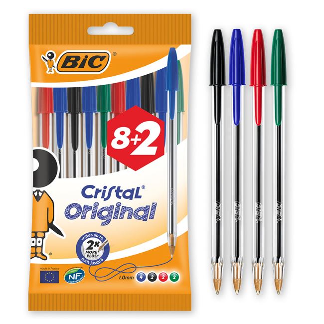Set Pixuri BIC Cristal 10 bucati Svajda