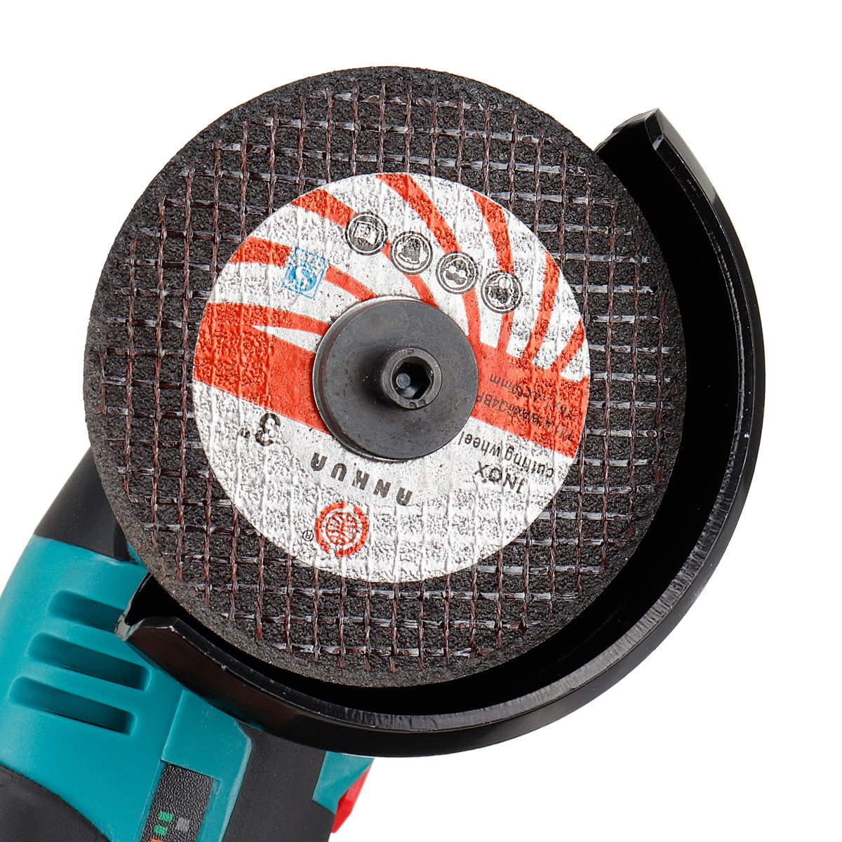 Polizor unghiular de taiere cu doua baterii, 12V, 2000W, Albastru