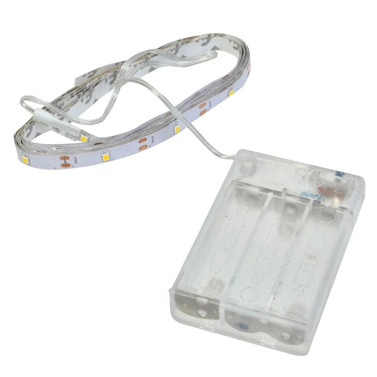 Banda LED Autocolanta, 2m, Alb Cald, 158 Lumeni, Cu Baterii