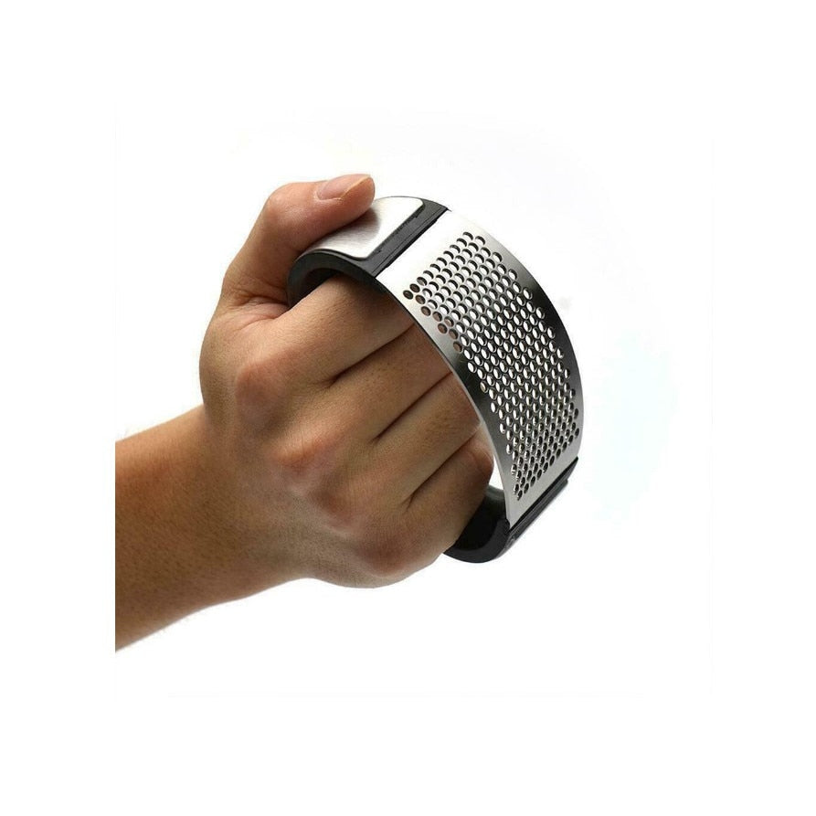 Presa pentru usturoi manuala, curbata, inox, usor de curatat