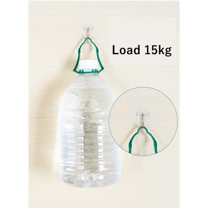 Set 3 Cuiere cu adeziv super rezistent, suport baie, suport prosop/halat, 3 agatatori cuier autoadeziv, transparent