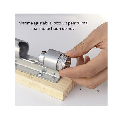 Spargator manual pentru nuci, premium, material otel si lemn