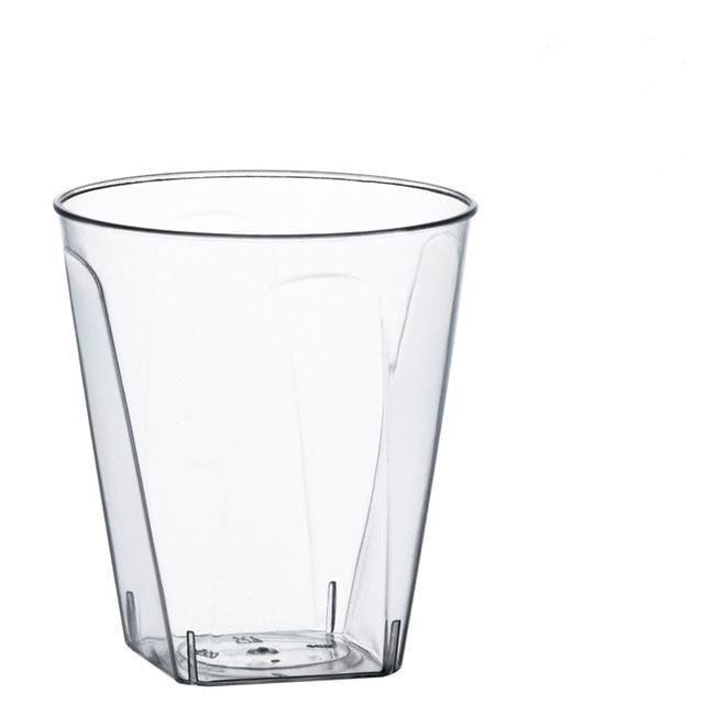 Set 20 pahare, Reutilizabile, Plastic, 60ml, Transparent