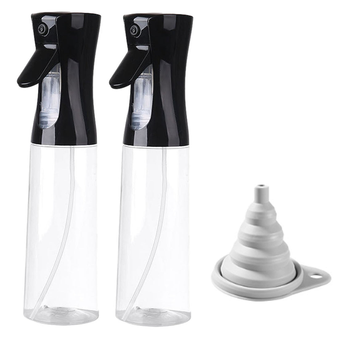 Set 2 pulverizatoare, Axroad Mall, Capacitatea 300 ml, Rezistent la scurgeri, Pulverizare la 360 de grade, Reincarcabile, Des