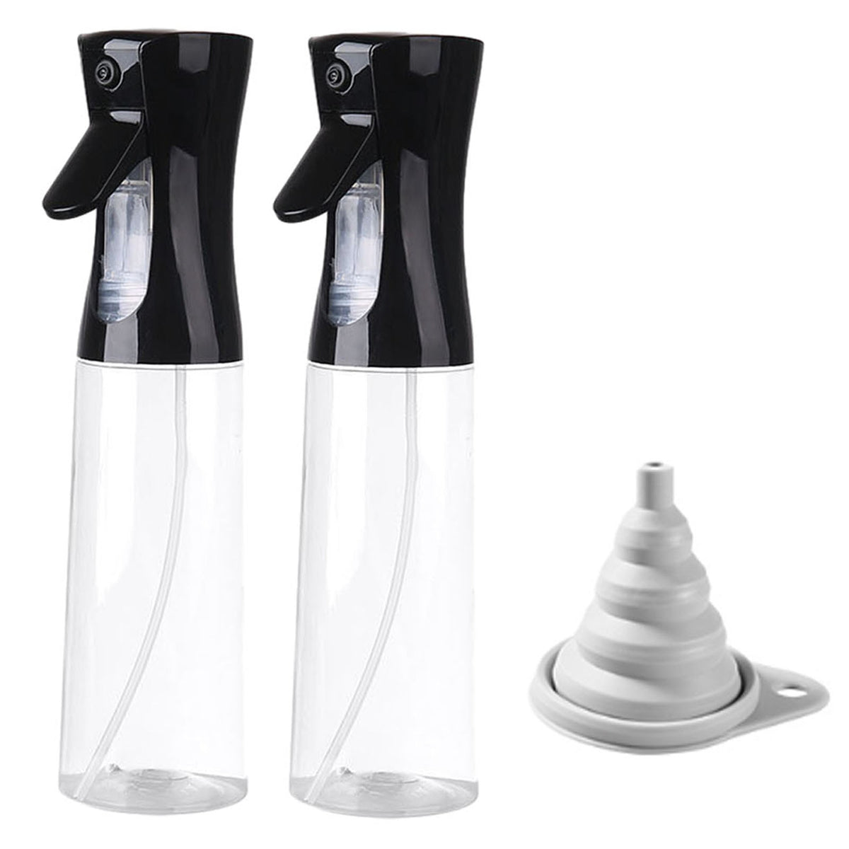 Set 2 pulverizatoare, Axroad Mall, Capacitatea 300 ml, Rezistent la scurgeri, Pulverizare la 360 de grade, Reincarcabile, Des