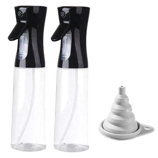 Pulverizatoare reincarcabile pentru ulei si otet Axroad, 300 ml, negre, set 2 buc