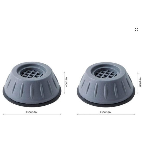 Set 4 picioare tip tampoane anti-zgomot antiderapante tip suport pentru masina de spalat cu VENTUZA