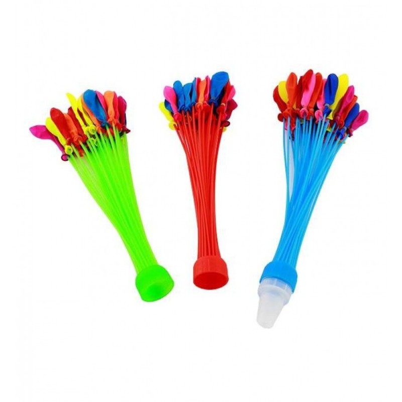 Set 222 baloane cu apa, umplere rapida multicolor, 6x37 buc