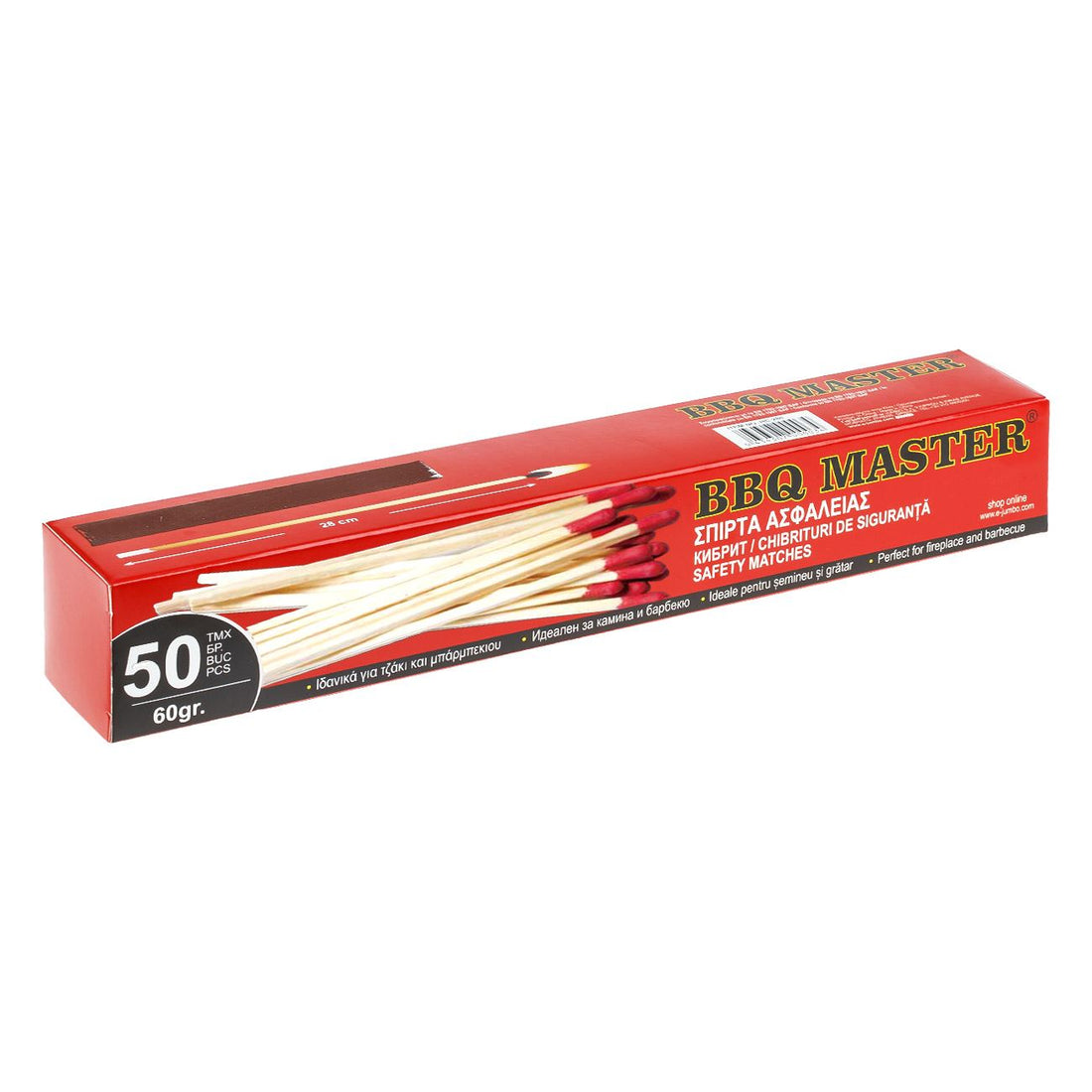 Chibrituri BBQ Master, Set 50 Bucati, Lungime 28 cm