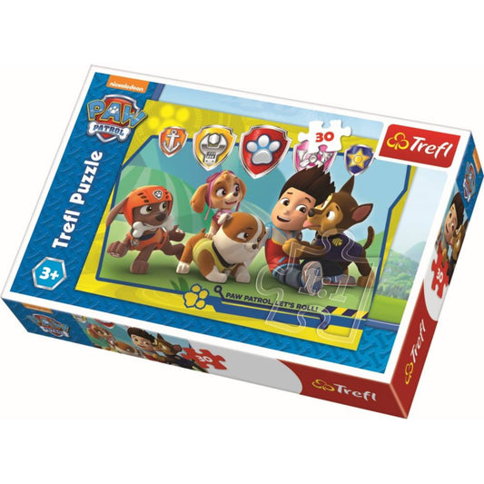 Puzzle Trefl, Paw Patrol, Ryder si prietenii, 30 piese