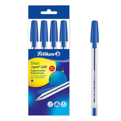 Set 4 pixuri Pelikan super soft ball point pen