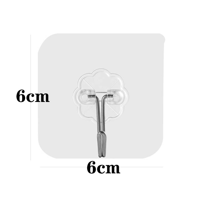 Set 4 Cuiere cu adeziv super rezistent, suport baie, suport prosop/halat, transparent
