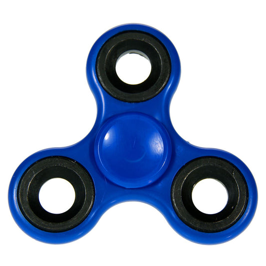 Fidget Spinner pentru copii, albastru/negru, 6 cm