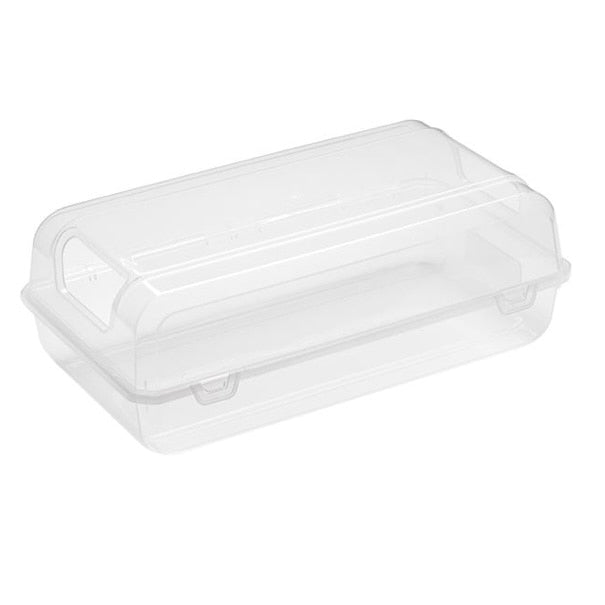 Cutie depozitare incaltaminte dama, stivuibila, plastic, transparent, cu capac, 30.5 x 18.6 x 10 cm