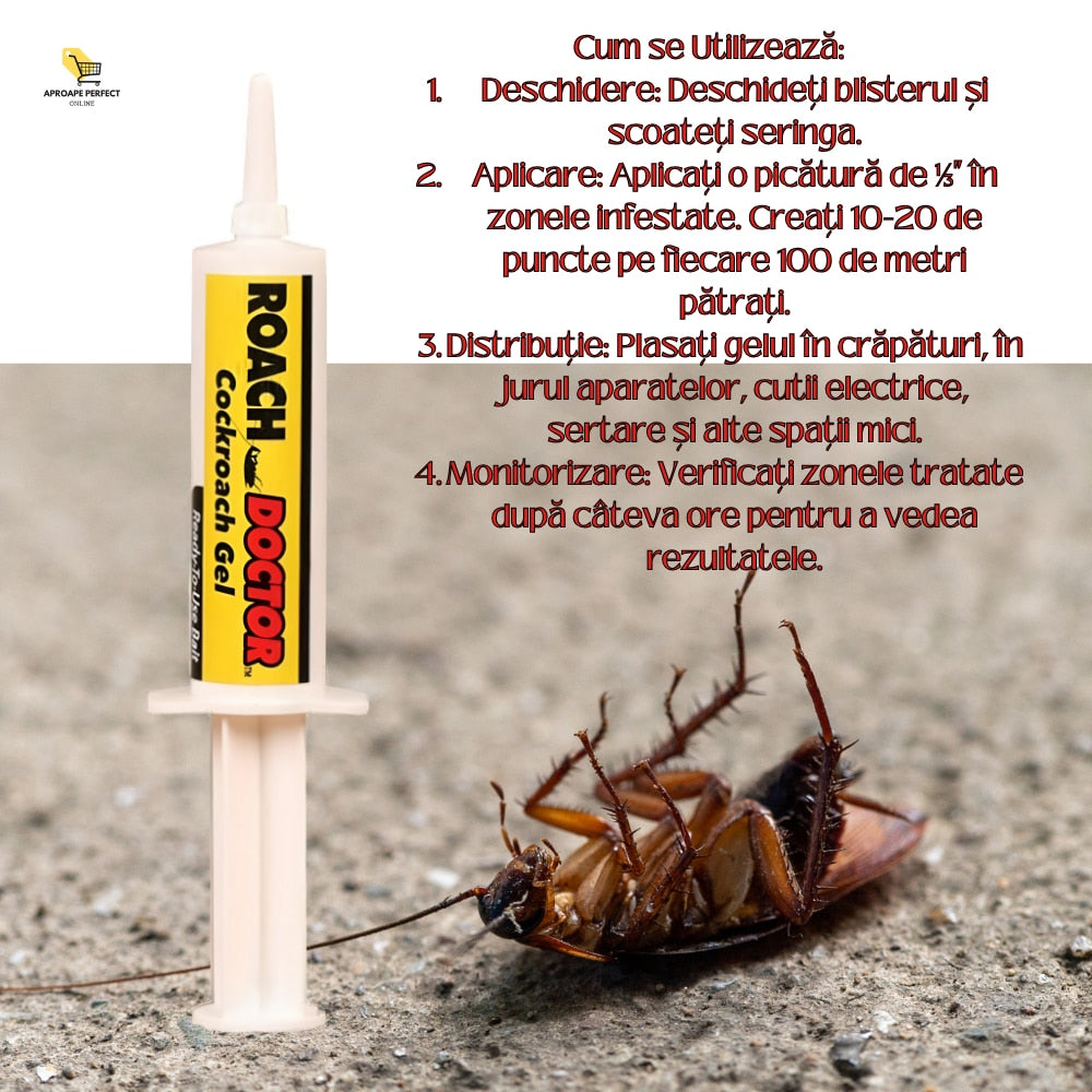 Set 3 Roach Doctor APF® - Repelent pentru Insecte si Ucigas de Gandaci cu Seringa
