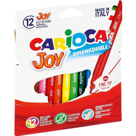 Set de 12 markere, Carioca, Multicolor, 2.6mm