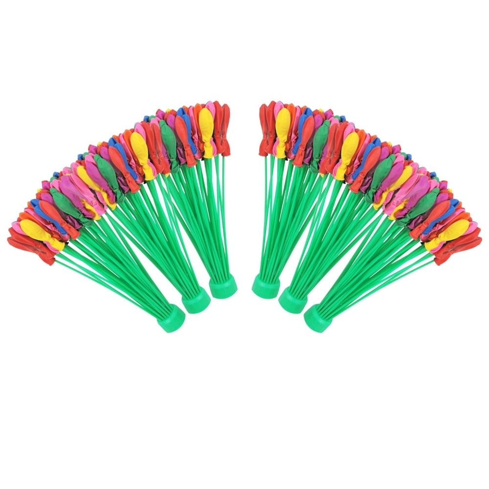 Set 222 baloane cu apa, umplere rapida multicolor, 6x37 buc