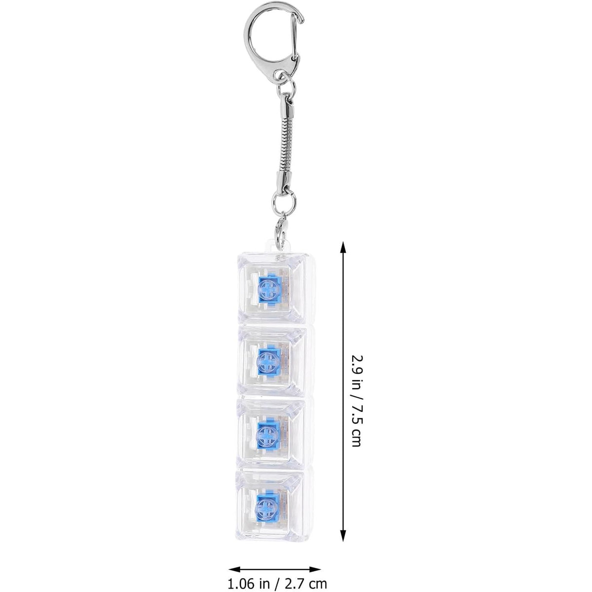 Breloc cu LED, 4-pole, decorativ pentru birou si acasa, material PC