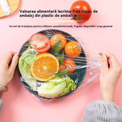 Saci de pastrare proaspete, 100 de pachete, pungi de folie alimentara - Capace de depozitare a alimentelor Capace, capace uni