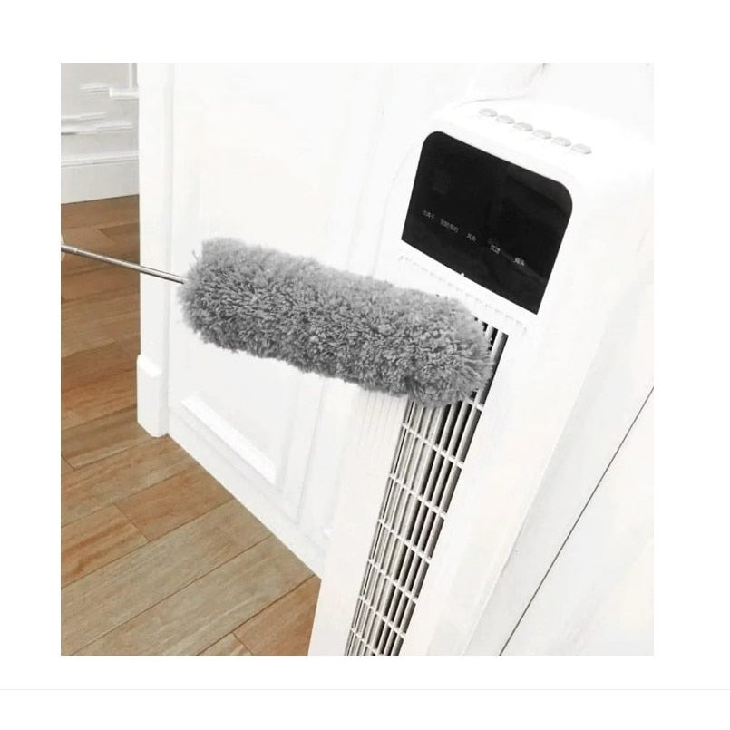 Pamatuf telescopic pentru praf si paianjeni, gri, maner extensibil pana la 250 cm
