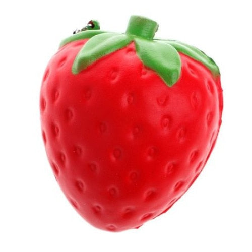 Squishy, jucarie parfumata, Jumbo, cu revenire lenta, model capsuna
