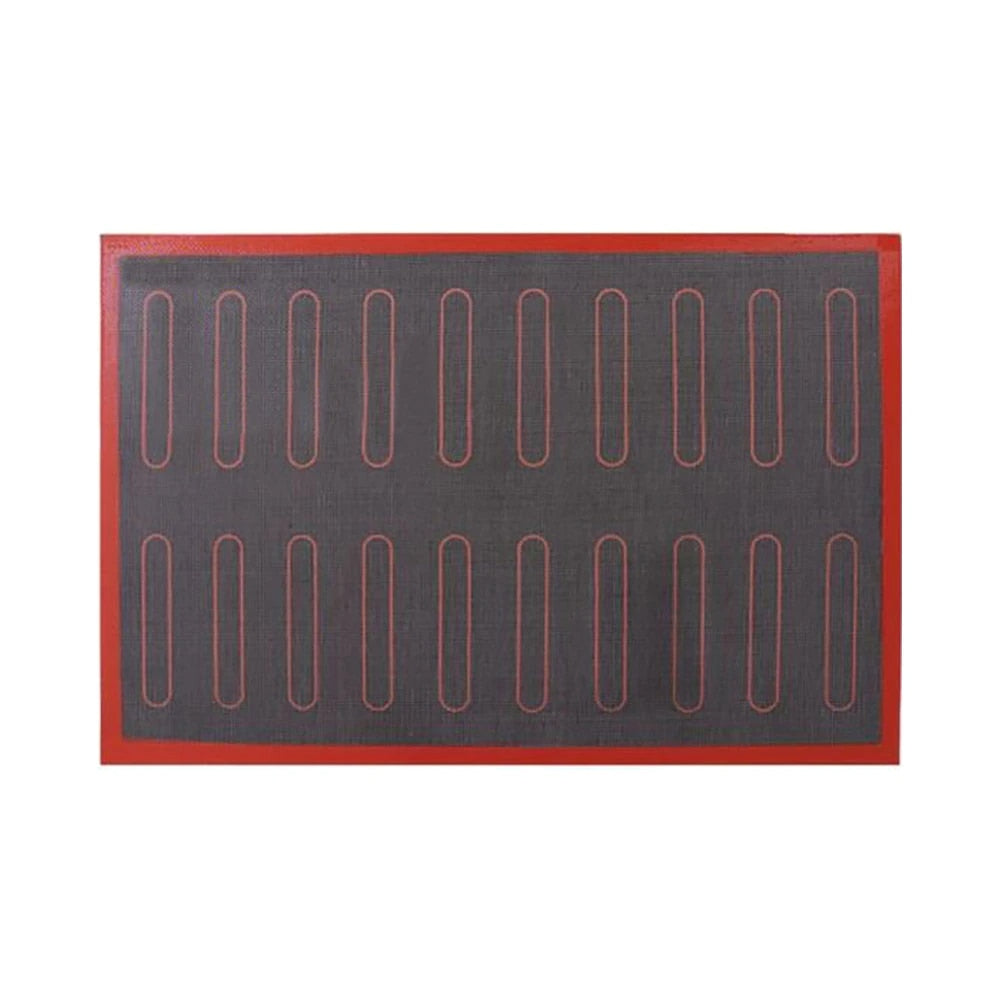 Foaie de copt pentru 18 eclere, Fara lipire, Cu doua fete, 40 x 32 cm, Negru