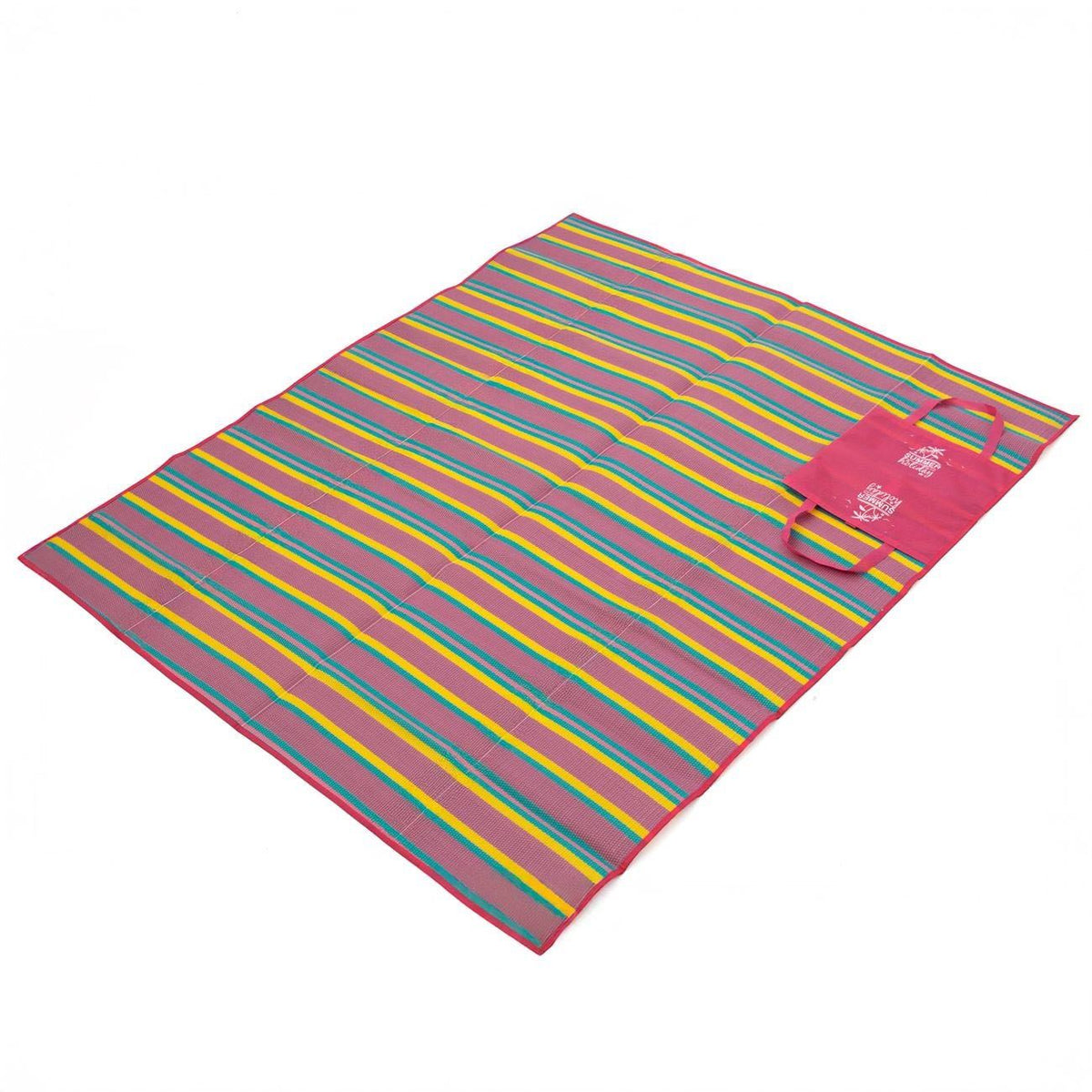 Rogojina Plaja Fucsia cu Dungi Dubla 180x150cm