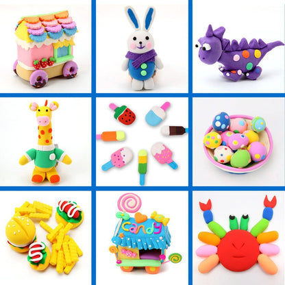 Set plastilina inteligenta Smart Clay, 24 pungi, 2 ustensile, multicolor, + 2 ani