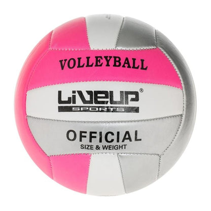 Minge de volei, PVC, roz/alb, Nr.2, 13.3~13.7cm