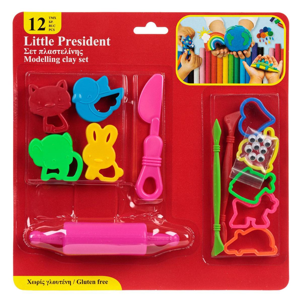 Set Forme Plastilina Unelte & Accesorii - 14 piese