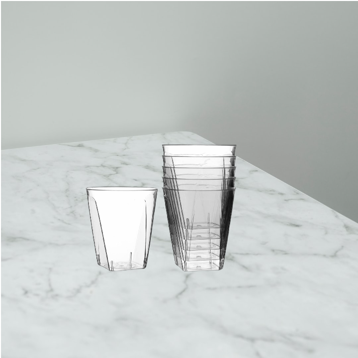 Set 20 Pahare Shot, 60 ml, 4.7x5,2 cm, Transparent, Plastic Reutilizabile