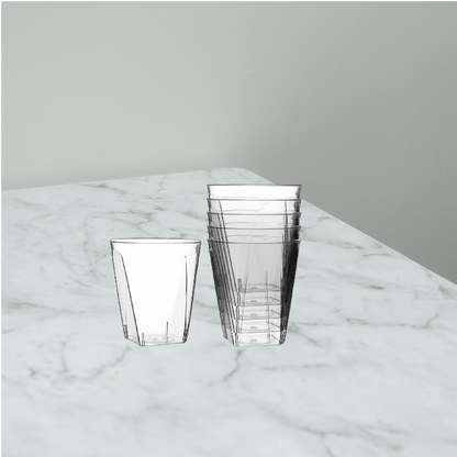 Set 20 Pahare Shot, 60 ml, 4.7x5,2 cm, Transparent, Plastic Reutilizabile
