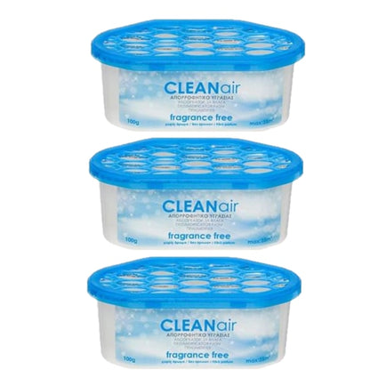 Set 3 dezumidificatoare pasive, 100 g x 3 buc, fara parfum, potrivit pentru spatii de pana la 35 m², rulote si autorulote