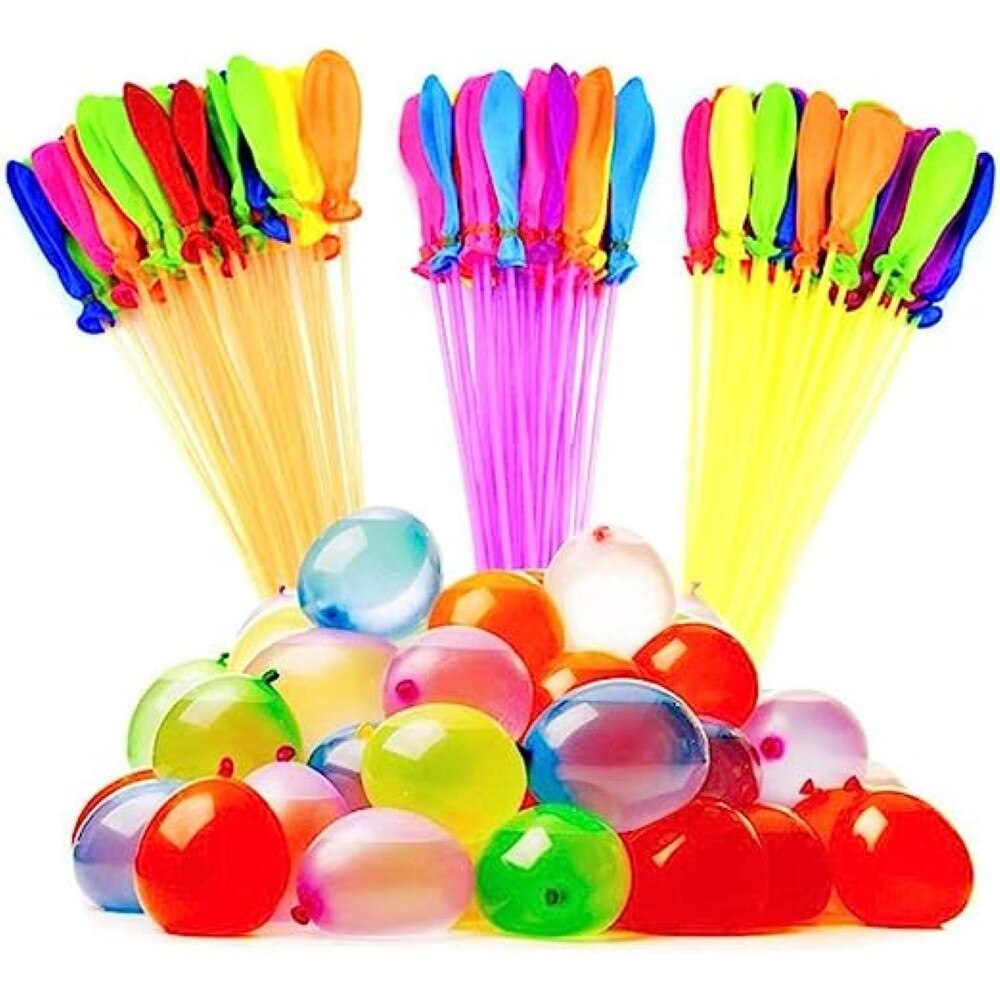 Set 222 baloane cu apa, umplere rapida multicolor, 6x37 buc