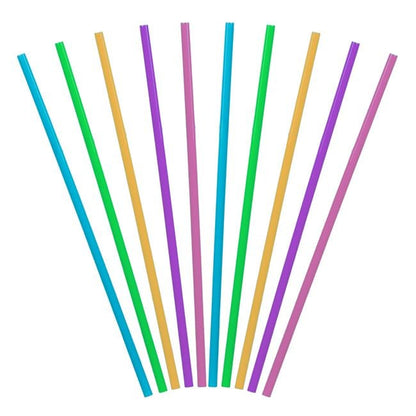 Paie de Plastic Reutilizabile Colorate Ø5x210mm - 50buc