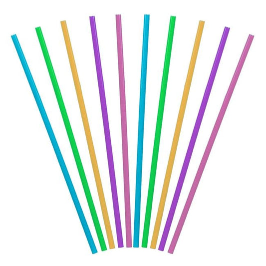 Paie de Plastic Reutilizabile Colorate Ø5x210mm - 50buc
