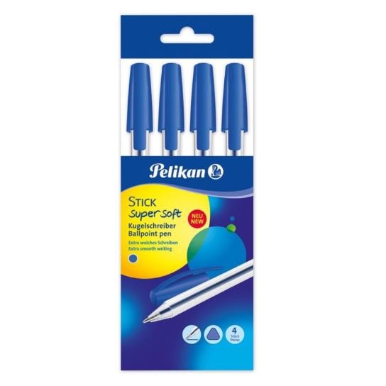 Set 4 pixuri Pelikan super soft ball point pen