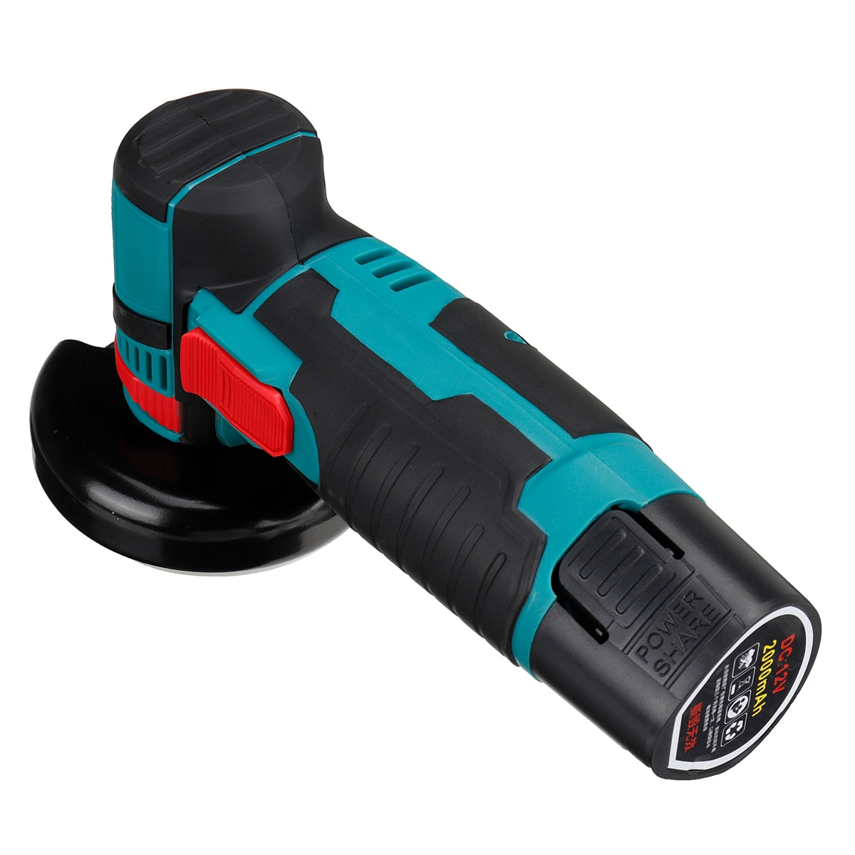 Polizor unghiular de taiere cu doua baterii, 12V, 2000W, Albastru