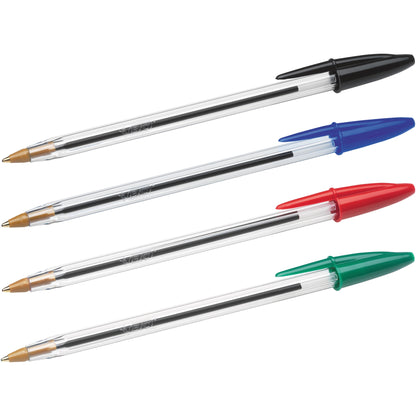 Set 4 bucati pix BIC Cristal Medium, asortate
