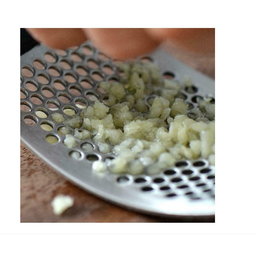 Presa pentru usturoi manuala, curbata, inox, usor de curatat