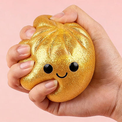Cutie cu gogosi moi si pufoase, 2026, culoare perla transparenta