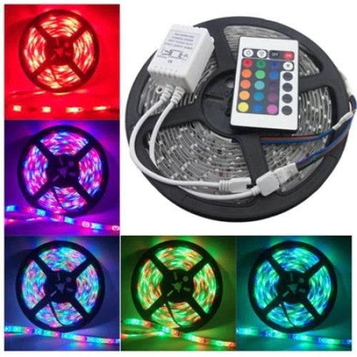 Kit Banda LED - RGB 72W Exterior 60 LED-uri/m 5 metri, Multicolor
