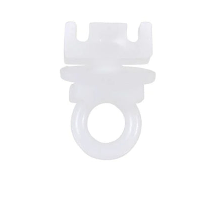 Opritor din plastic pentru sina perdea, set 10 bucati, alb, 10x15mm