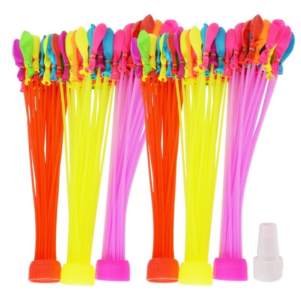 Set 222 baloane cu apa, umplere rapida multicolor, 6x37 buc