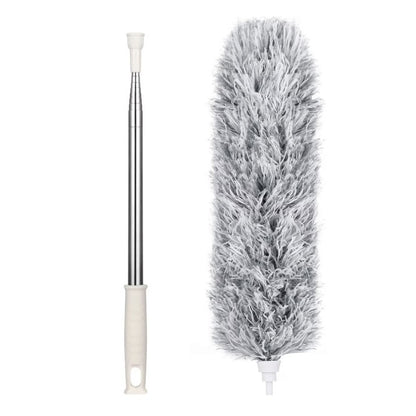 Pamatuf telescopic pentru praf si paianjeni, gri, maner extensibil pana la 250 cm