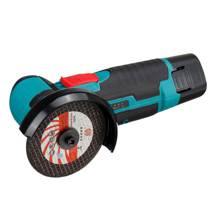 Polizor unghiular de taiere cu doua baterii, 12V, 2000W, Albastru